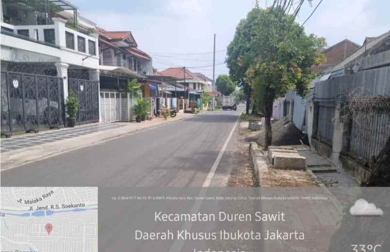 dijual rumah jalan taman malaka utara