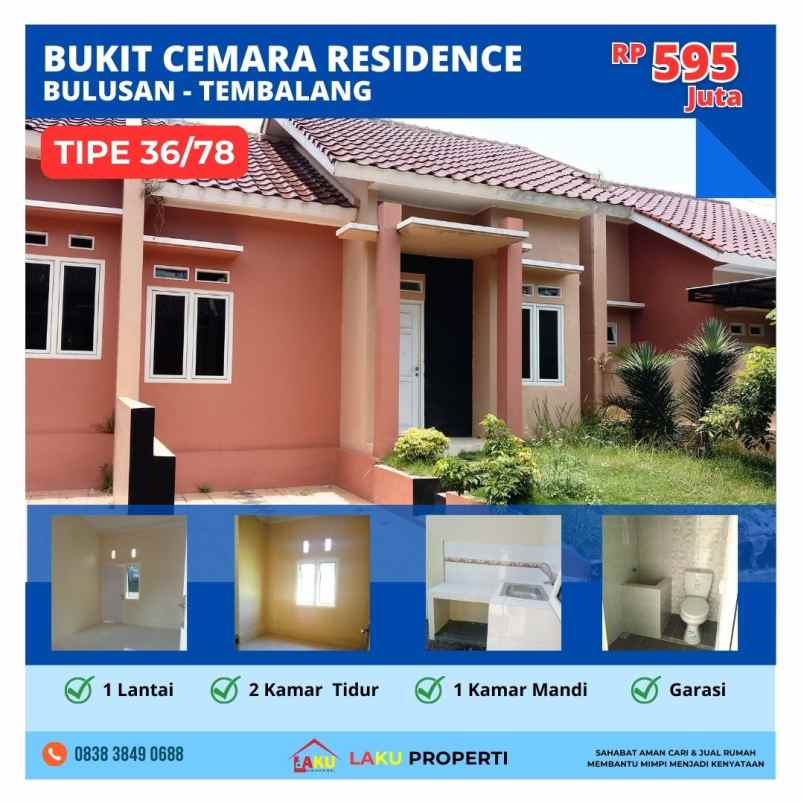 dijual rumah jl bulusan selatan raya