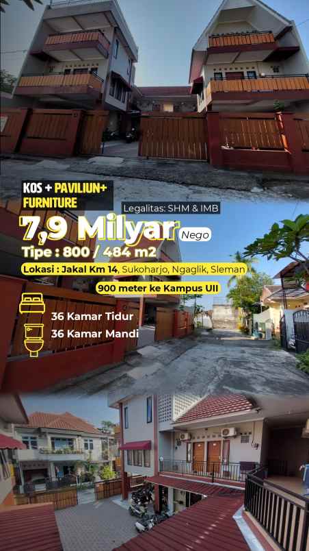 dijual rumah jl kaliurang km 14