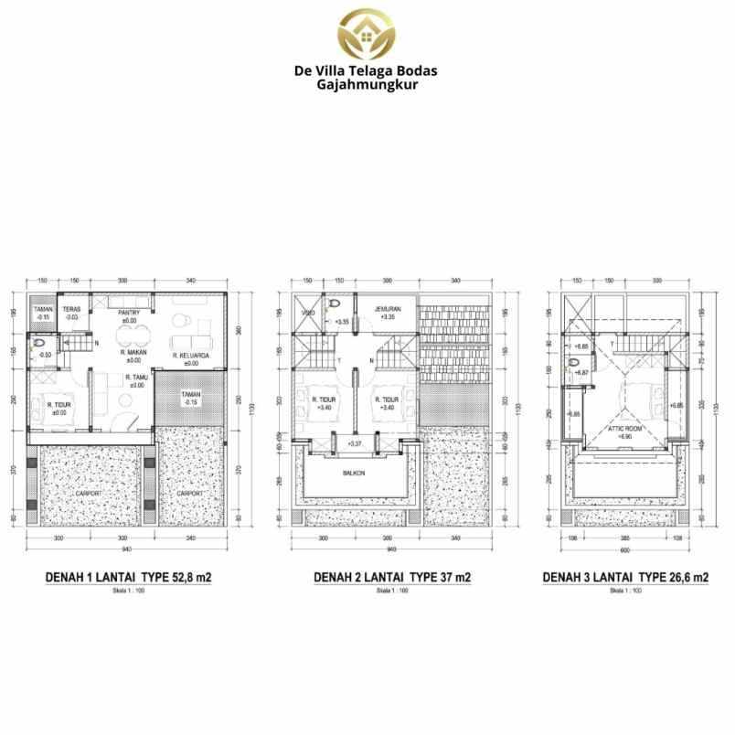 dijual rumah jl karangrejo telaga bodas