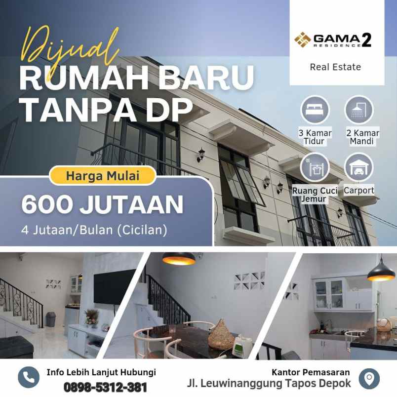 dijual rumah jl leuwinanggung