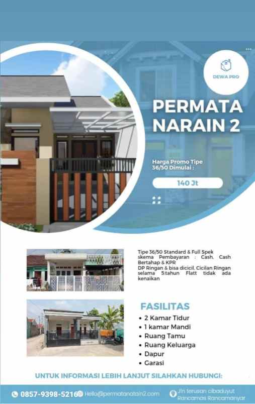 dijual rumah jl terusan cibaduyut nusa