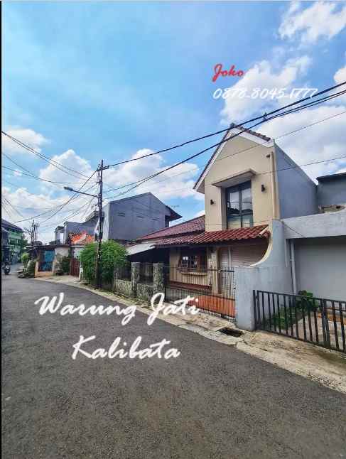 dijual rumah jl warung jati kalibata