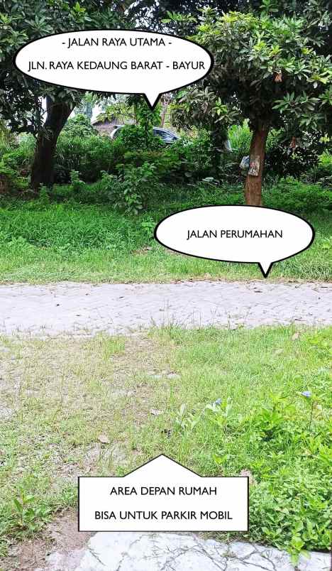 dijual rumah jln raya kedaung barat