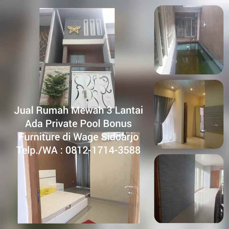 dijual rumah kavling polda wage taman