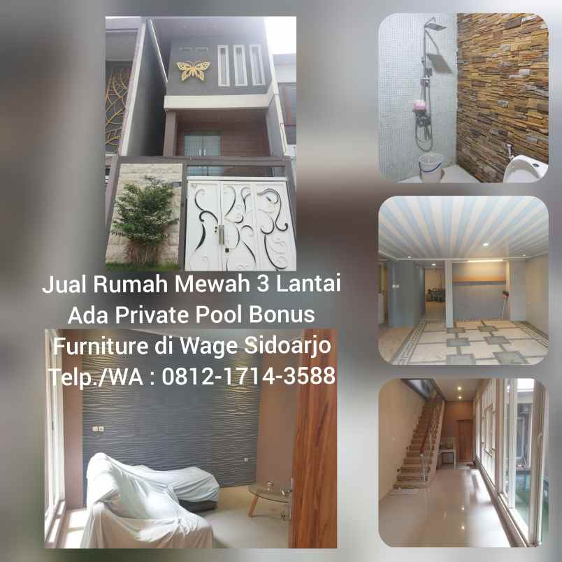 dijual rumah kavling polda wage taman