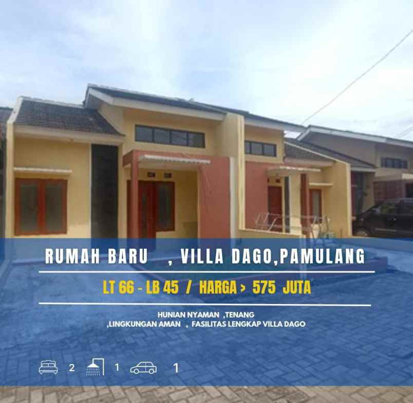 dijual rumah komplek vila dago pamulang