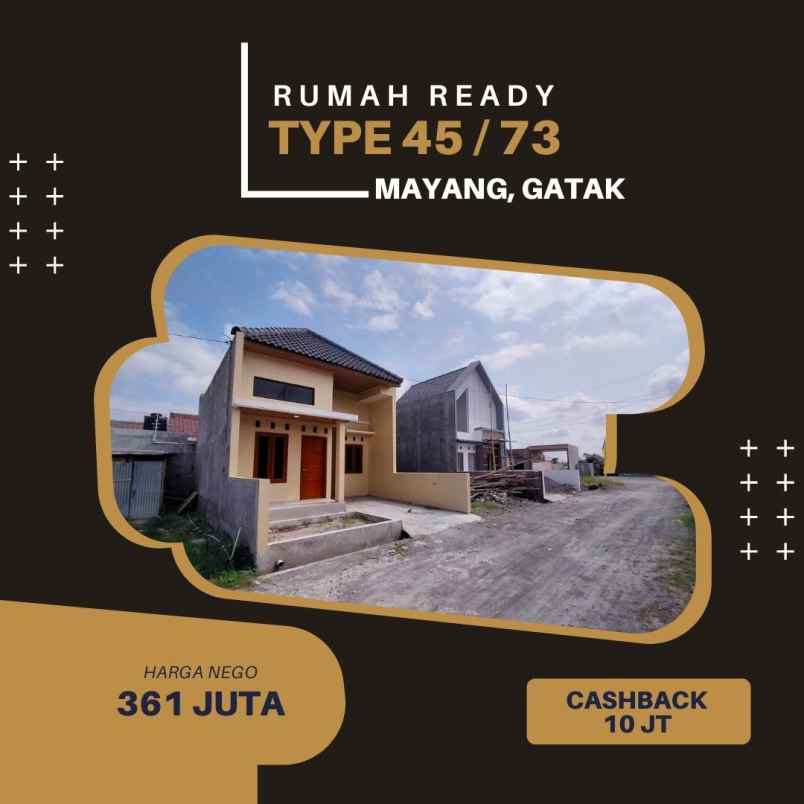 dijual rumah mayang gatak sukoharjo