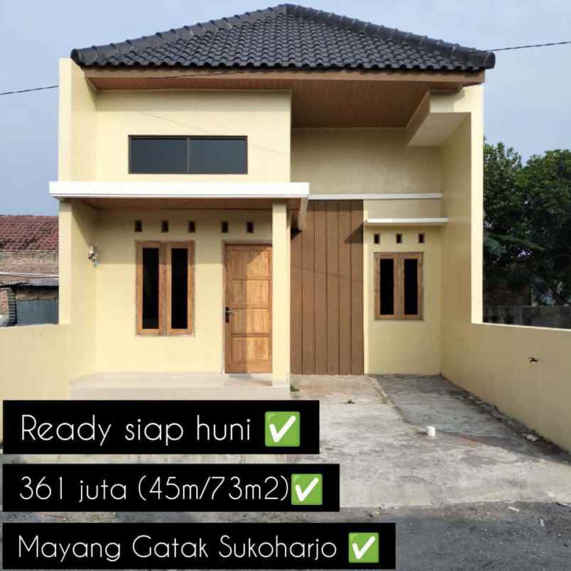 dijual rumah mayang gatak sukoharjo