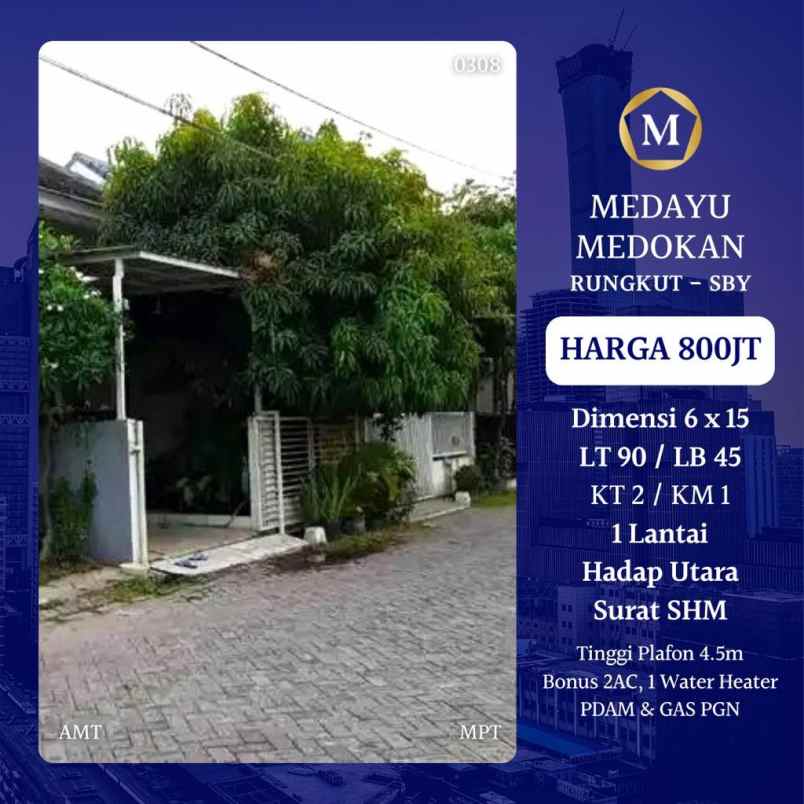 dijual rumah medayu surabaya