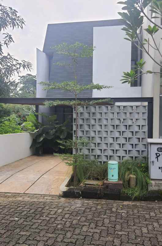 dijual rumah modern di villa cinere mas full furnished