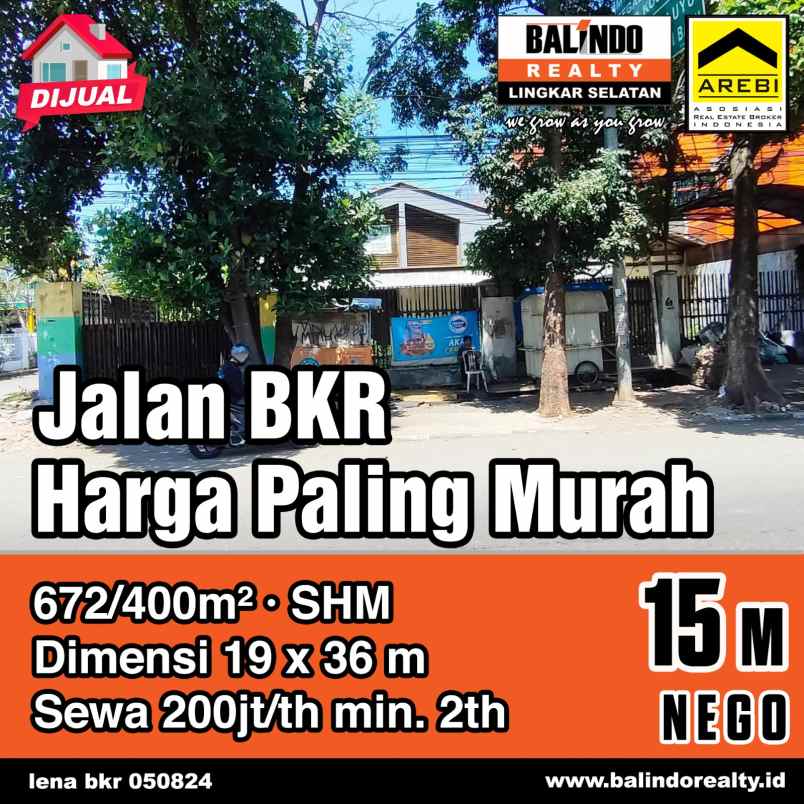 dijual rumah murah di mainroad bkr