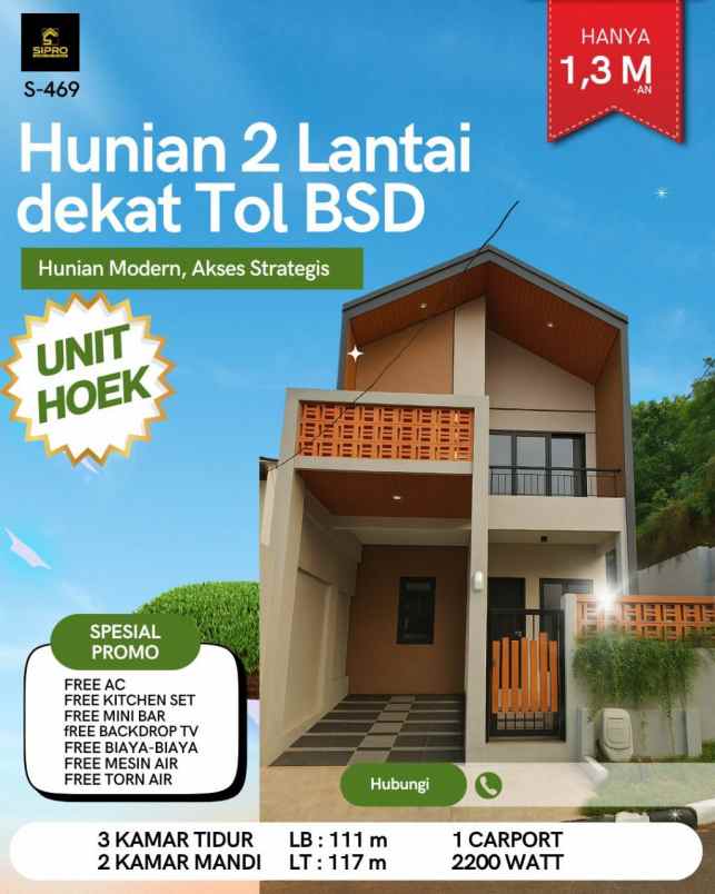 dijual rumah pamulang
