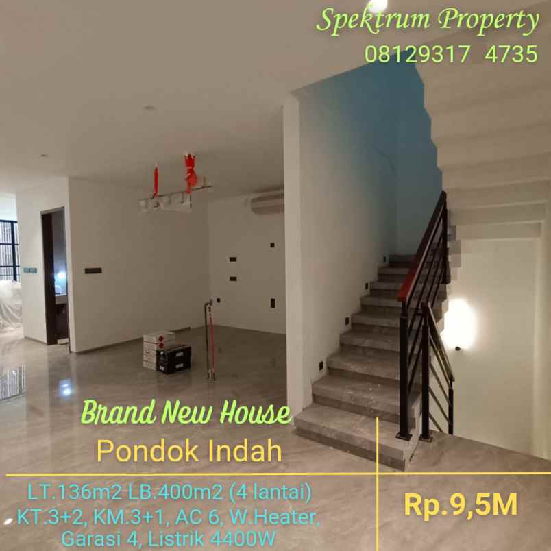 dijual rumah perumahan pondok indah