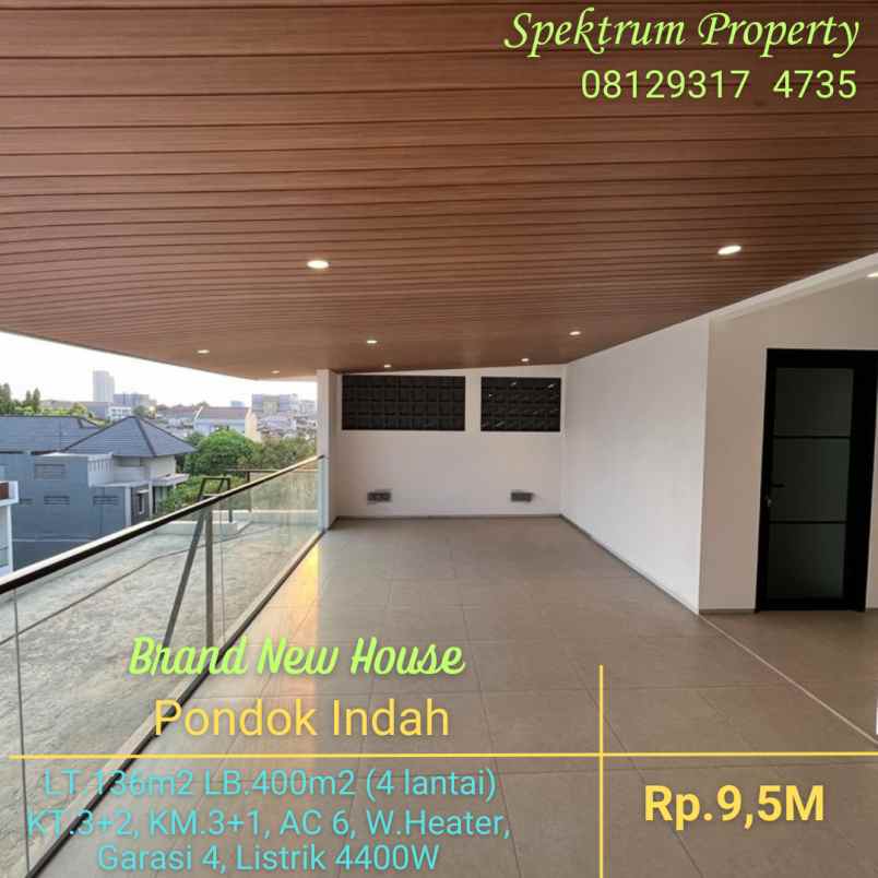 dijual rumah perumahan pondok indah