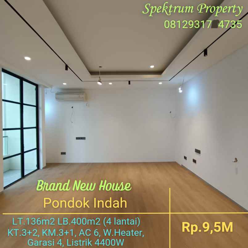 dijual rumah perumahan pondok indah