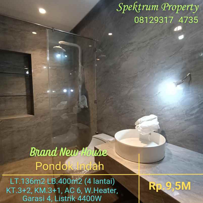 dijual rumah perumahan pondok indah