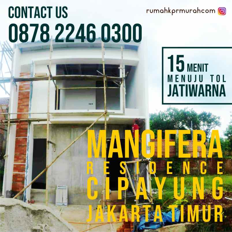 dijual rumah pondok ranggon cipayung