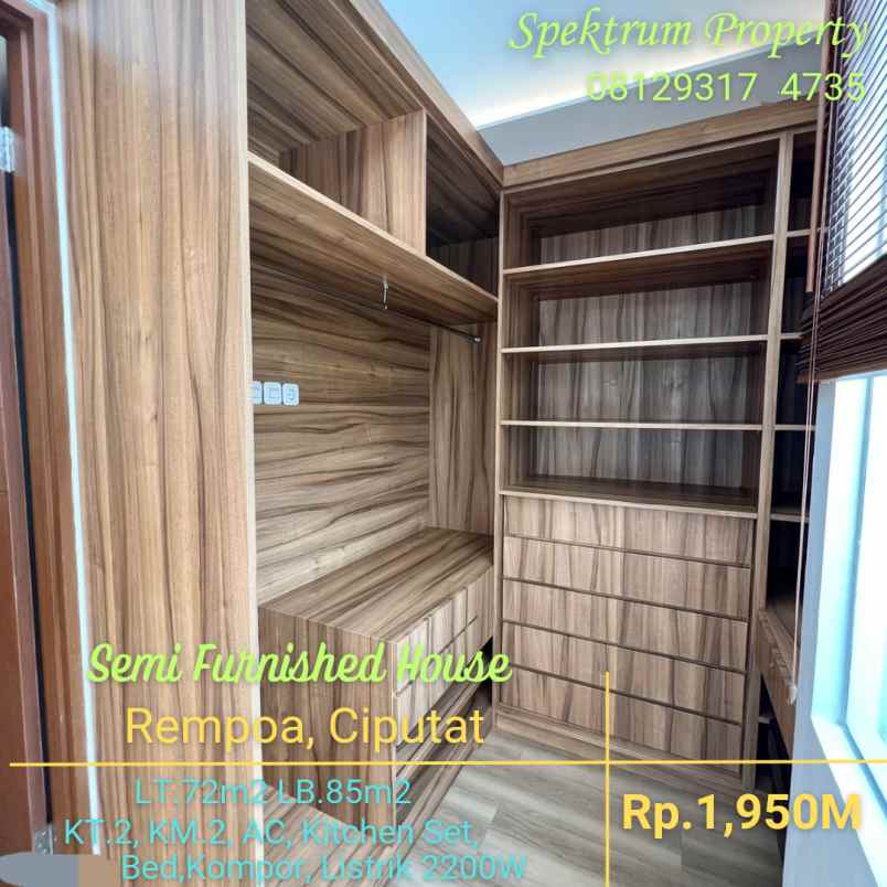 dijual rumah rempoa ciputat