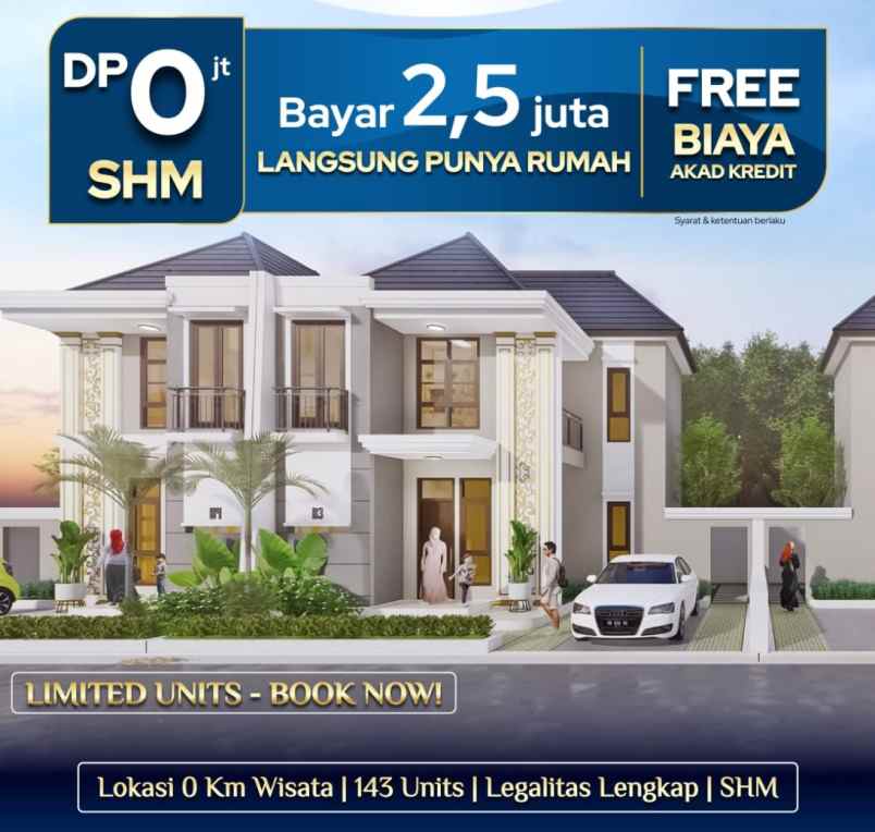 dijual rumah rumah di gunung kidul dekat heha sky view