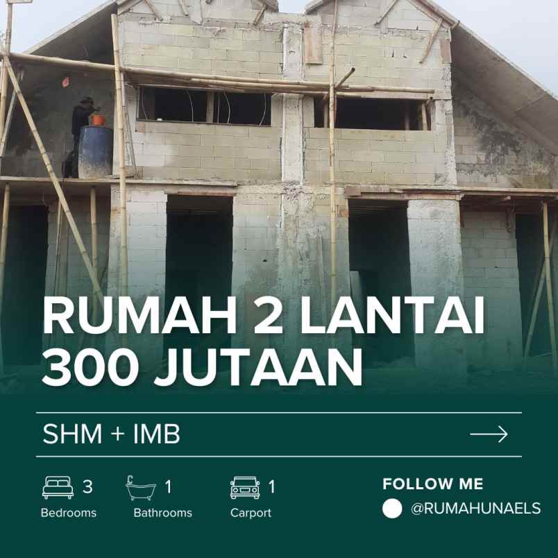 dijual rumah sasak panjang kec tajur