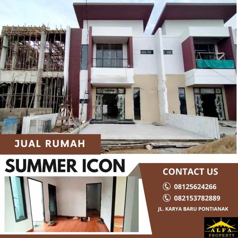 dijual rumah summer icon kota pontianak