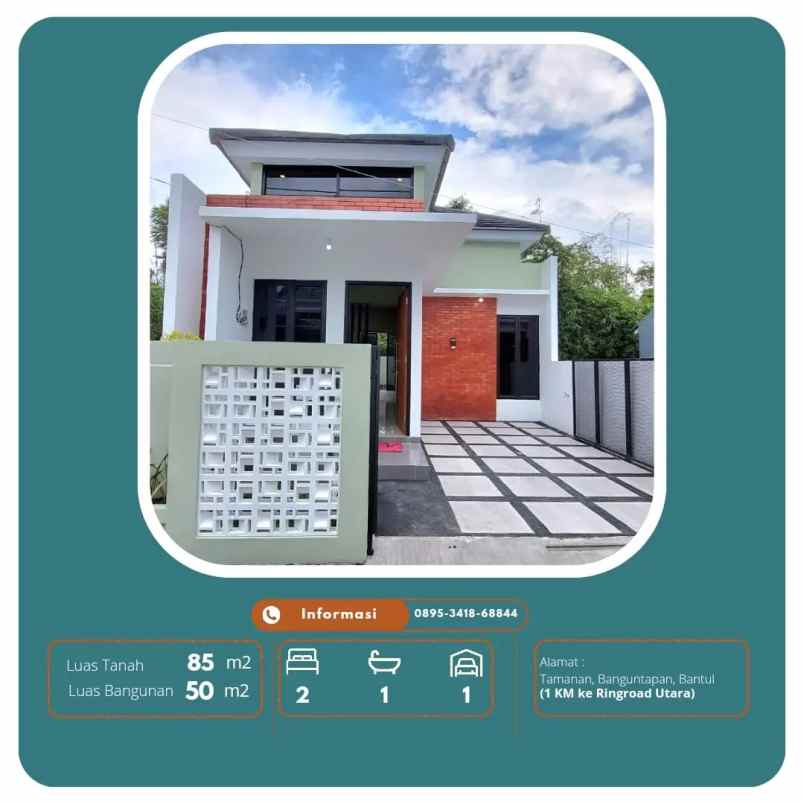 dijual rumah tamanan banguntay