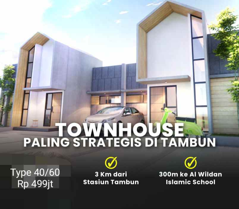 dijual rumah tambun