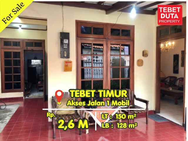 dijual rumah tebet timur