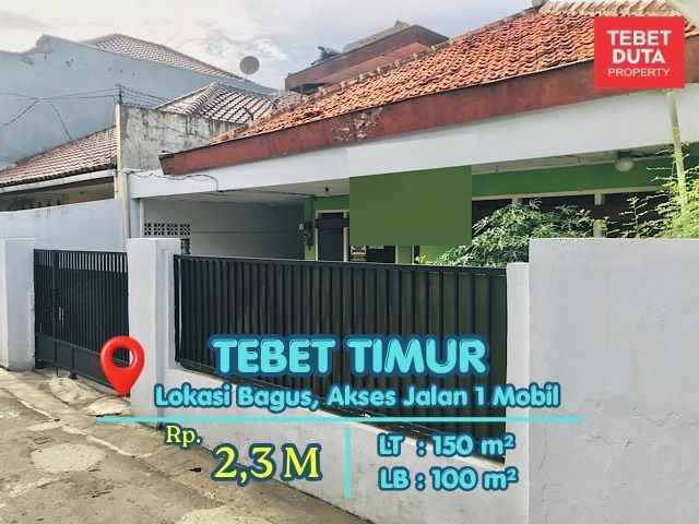 dijual rumah tebet timur