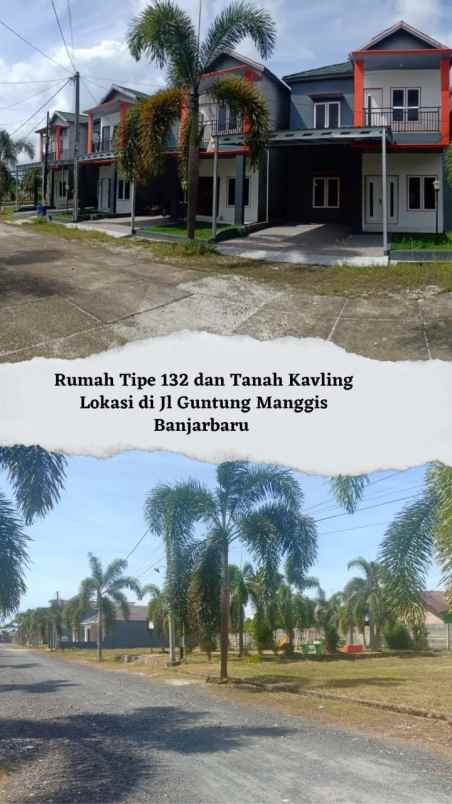 dijual rumah tipe 132 dan tanah kavling