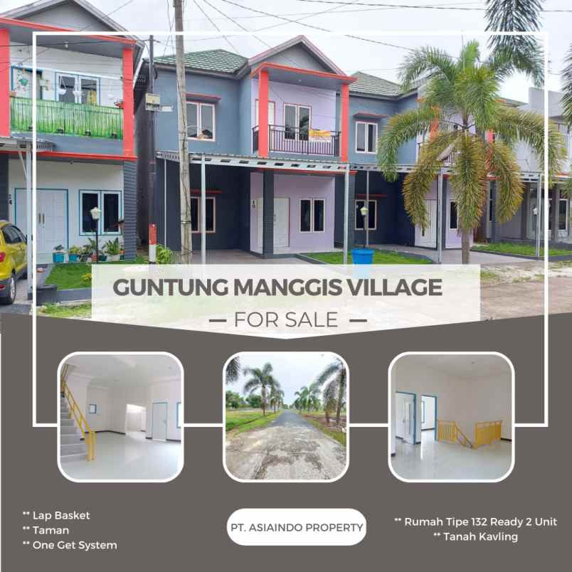 dijual rumah tipe 132 dan tanah kavling