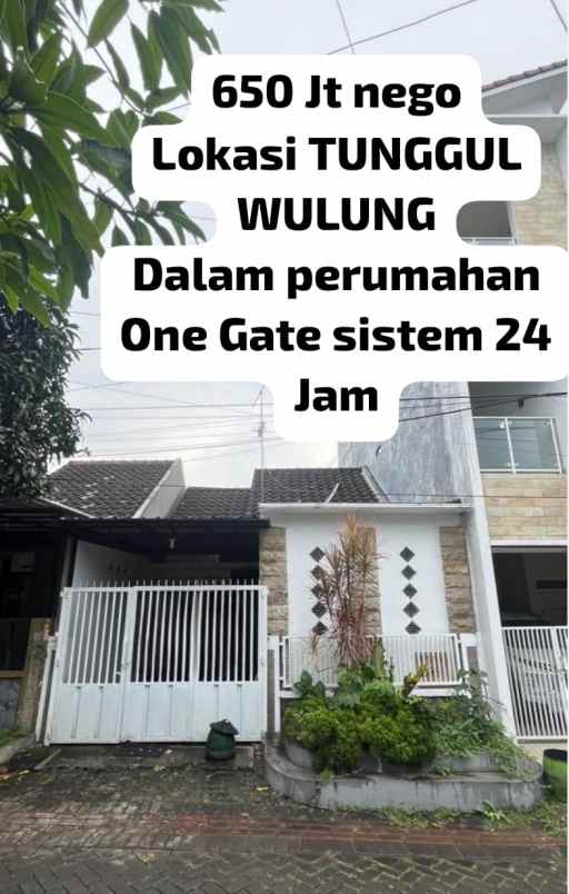 dijual rumah tunggulwulung malang city
