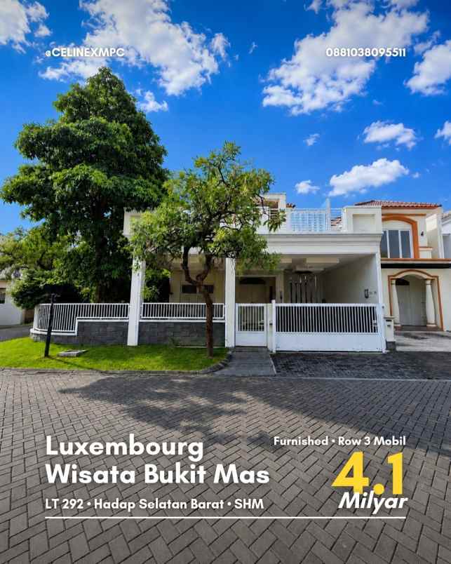 dijual rumah wisata bukit mas