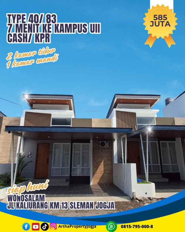 dijual rumah wonosalam ngaglik sleman jogja