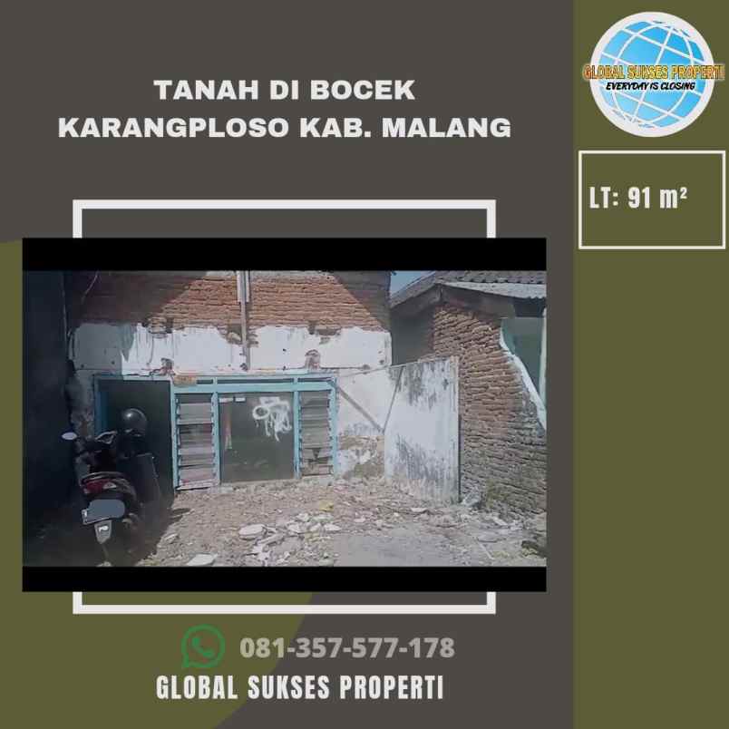 dijual tanah bocek karangploso malang