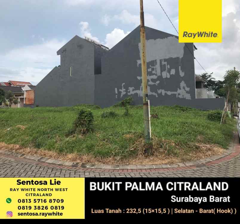 dijual tanah bukit palma citraland