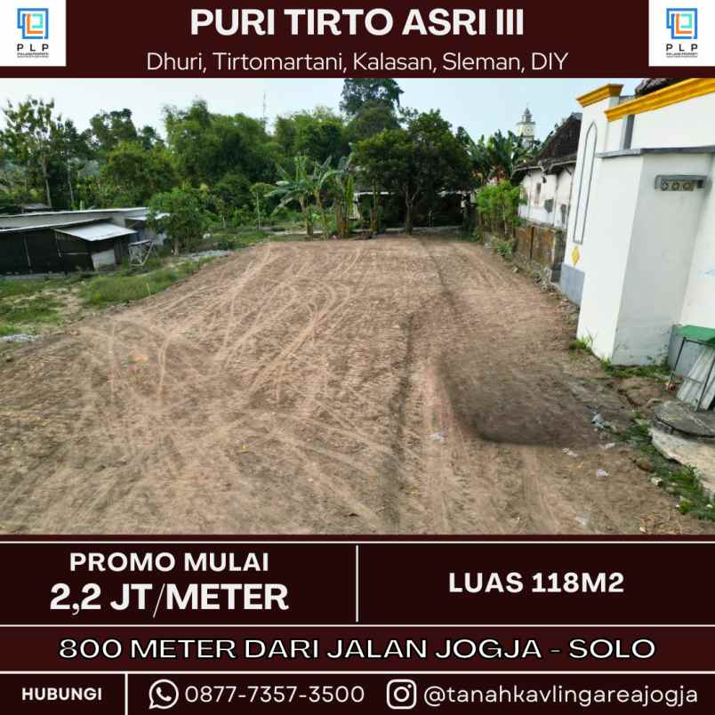 dijual tanah dhuri tirtomartani kalasan