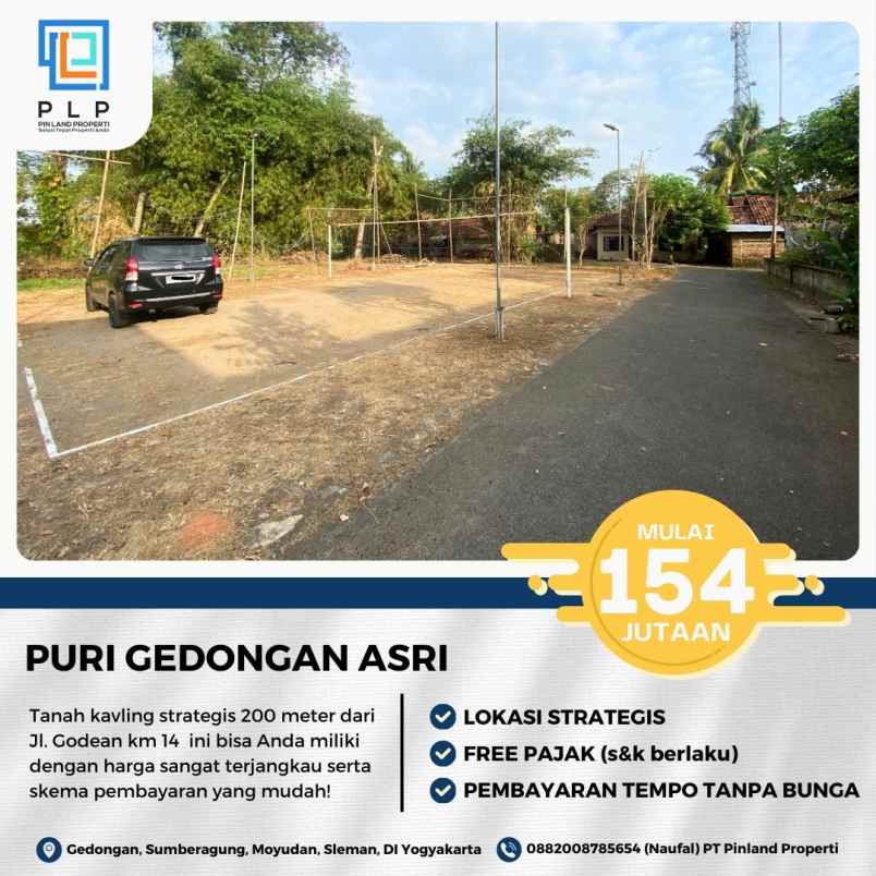 dijual tanah gedongan sumberagung