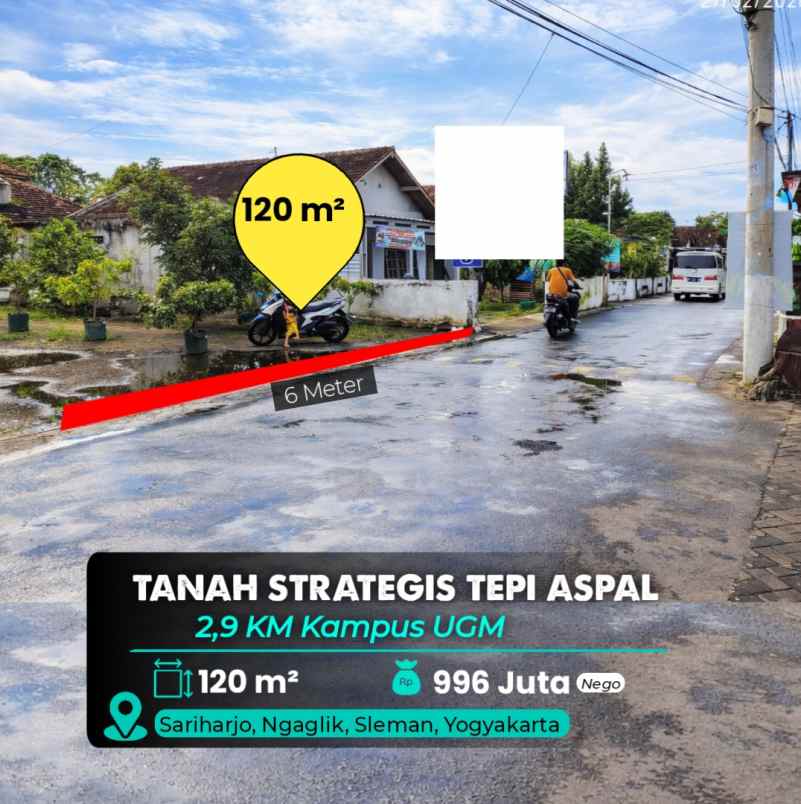 dijual tanah jalan palagan km 5