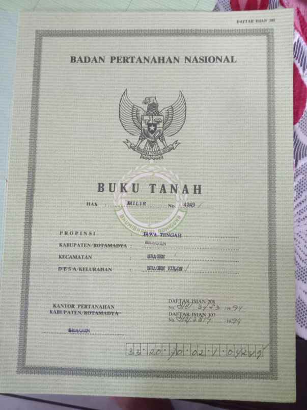 dijual tanah jalan raya sukowati