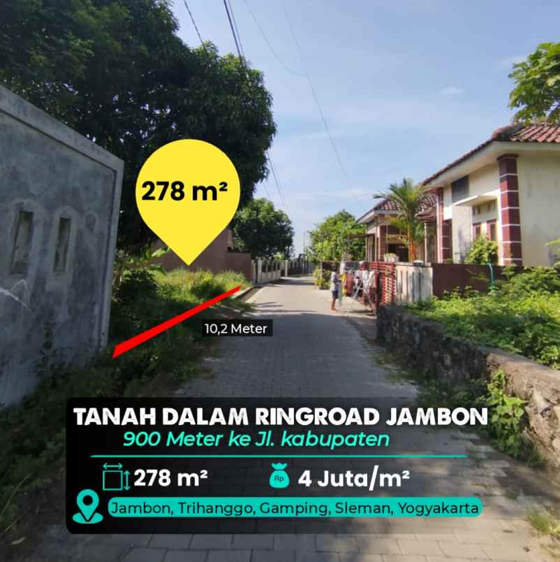 dijual tanah jambon