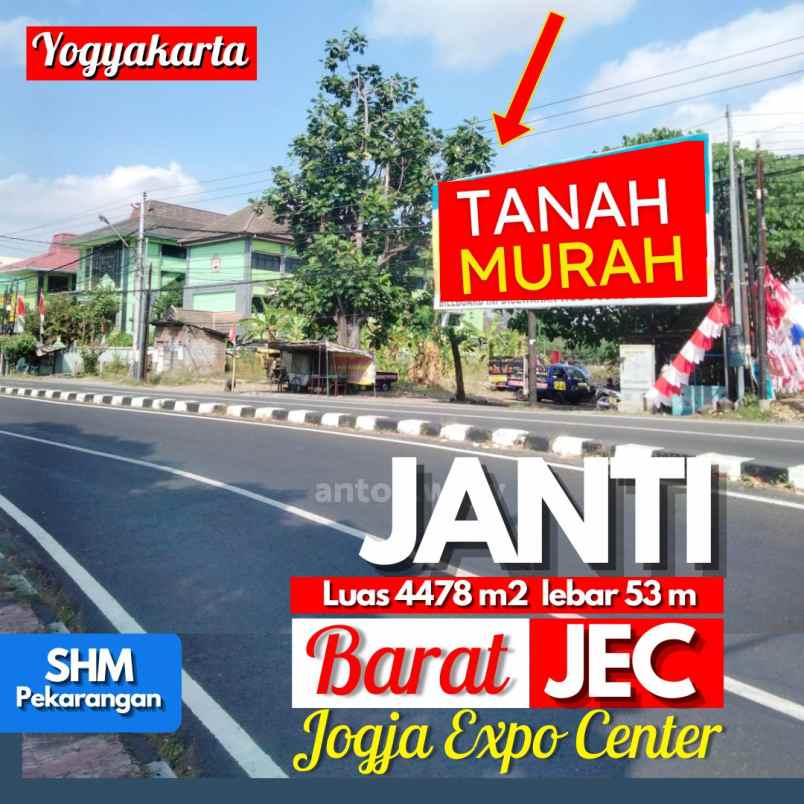 dijual tanah jl raya janti km 4