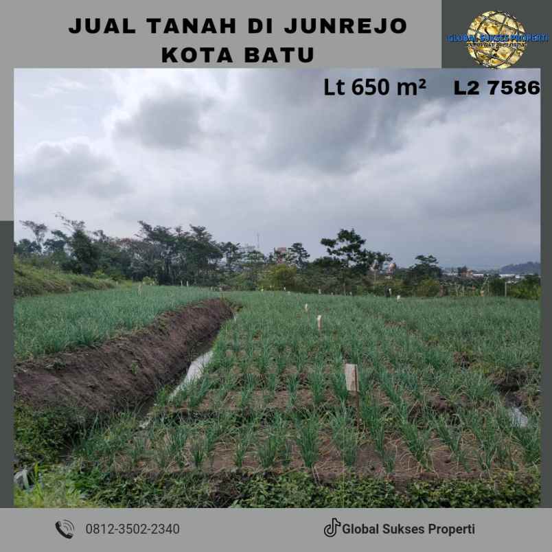 dijual tanah junrejo