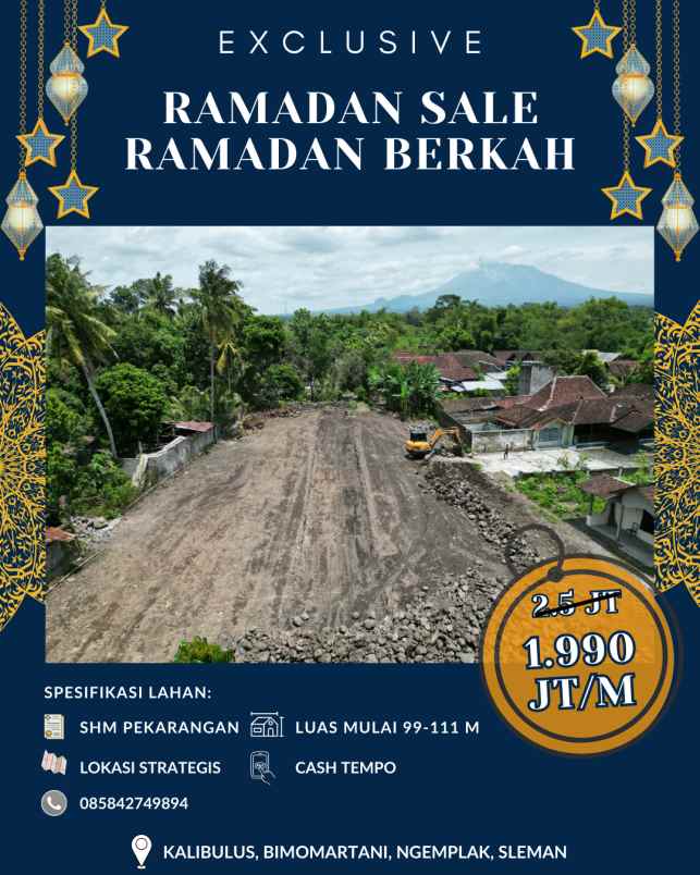 dijual tanah kalibulus bimomartani