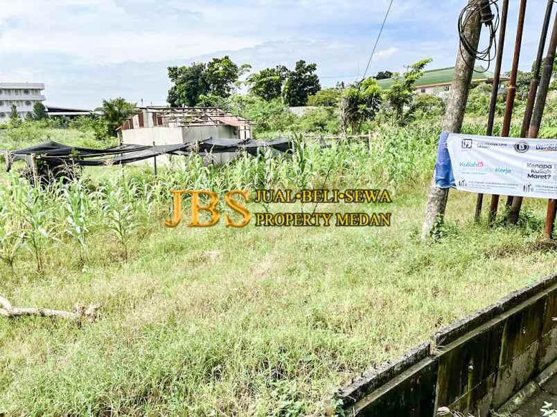 dijual tanah kosong jalan raya medan tj morawa