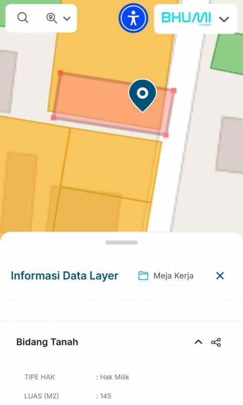 dijual tanah lava bantal