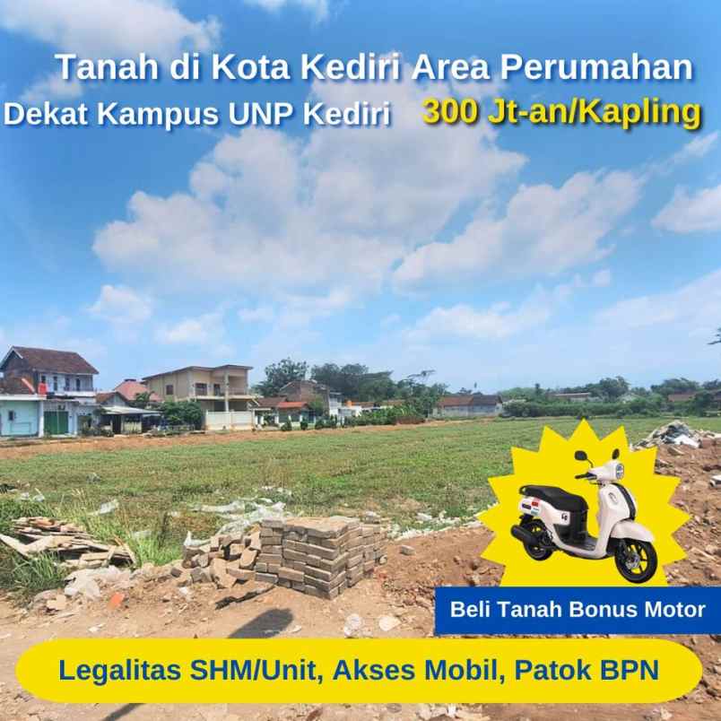 dijual tanah ngampel kec mojoroto kota