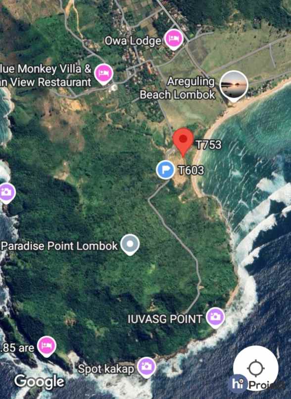 dijual tanah pantai are guling kuta