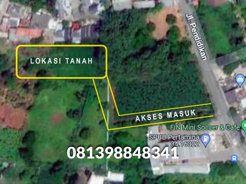 dijual tanah rawakalong kec gn sindur
